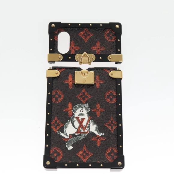 LOUIS VUITTON Transformed Monogram Cat iphone X Eye Trunk M63891 LV Auth 87378 - Picture 9 of 16